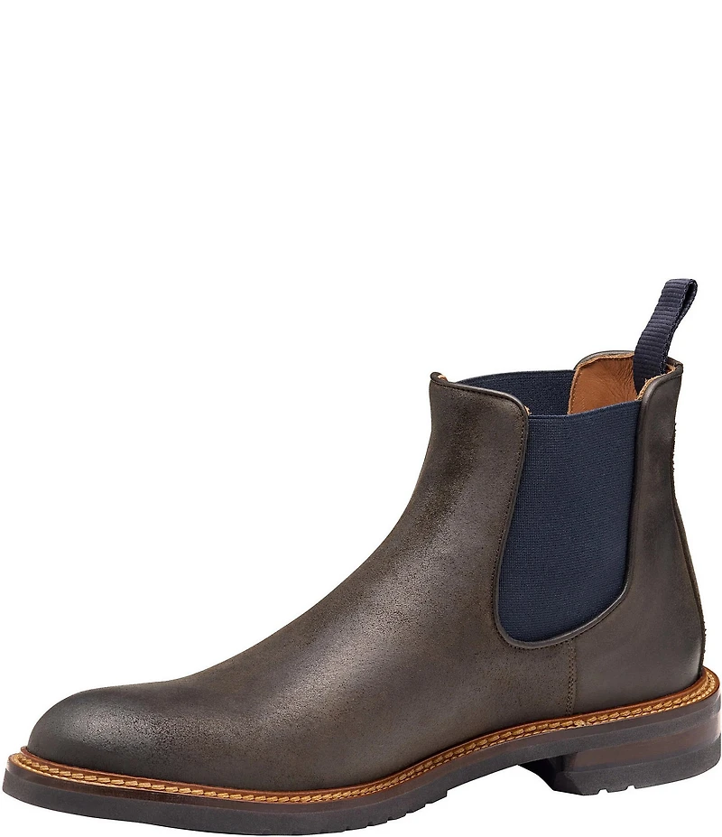 Johnston & Murphy Collection Men's Hartford Waxed Suede Chelsea Boots