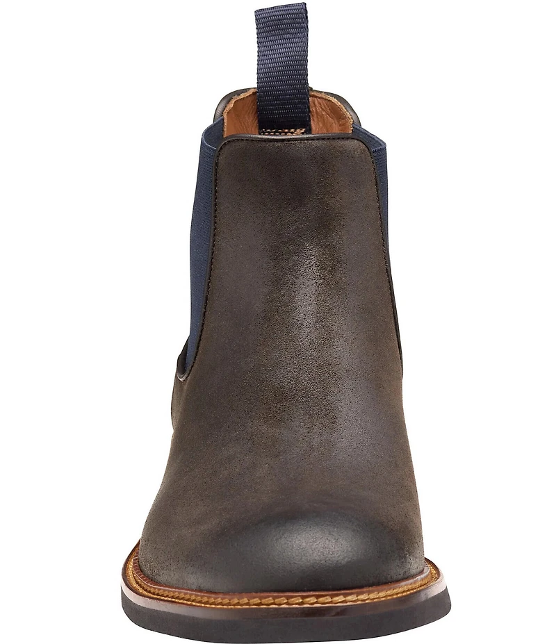 Johnston & Murphy Collection Men's Hartford Waxed Suede Chelsea Boots