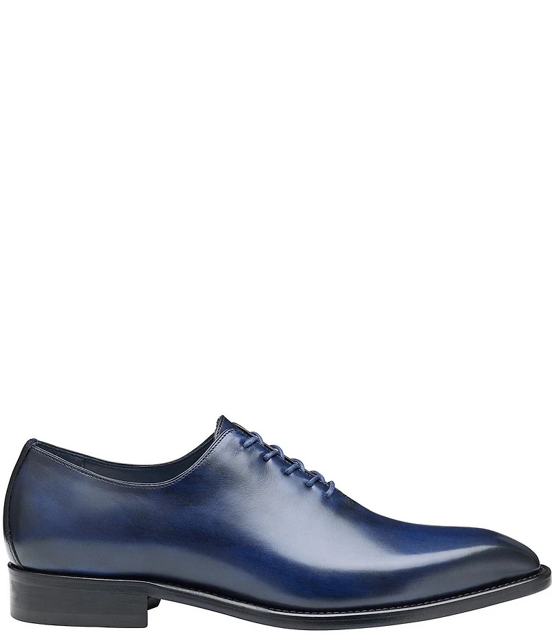 Johnston & Murphy Collection Men's Larson Calfskin One Piece Plain Toe Oxfords