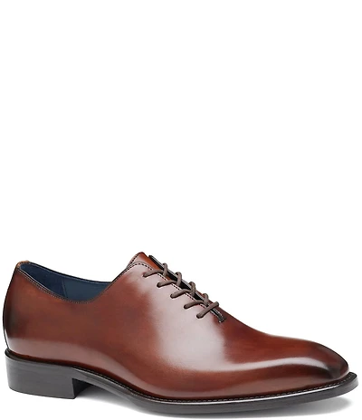Johnston & Murphy Collection Men's Larson Calfskin One Piece Plain Toe Oxfords