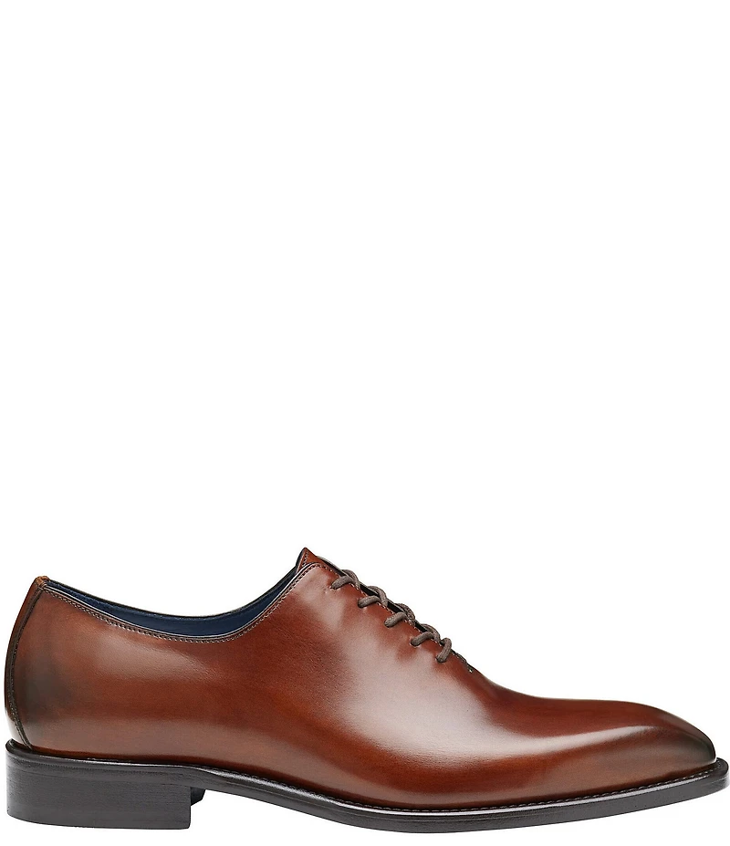 Johnston & Murphy Collection Men's Larson Calfskin One Piece Plain Toe Oxfords