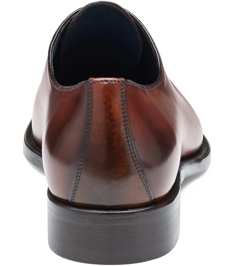 Johnston & Murphy Collection Men's Larson Calfskin One Piece Plain Toe Oxfords