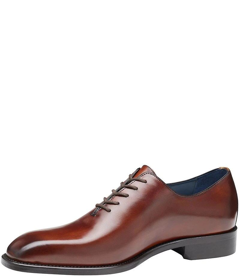 Johnston & Murphy Collection Men's Larson Calfskin One Piece Plain Toe Oxfords