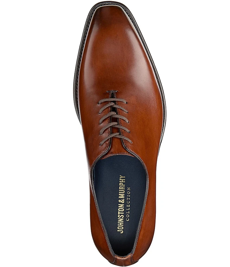 Johnston & Murphy Collection Men's Larson Calfskin One Piece Plain Toe Oxfords