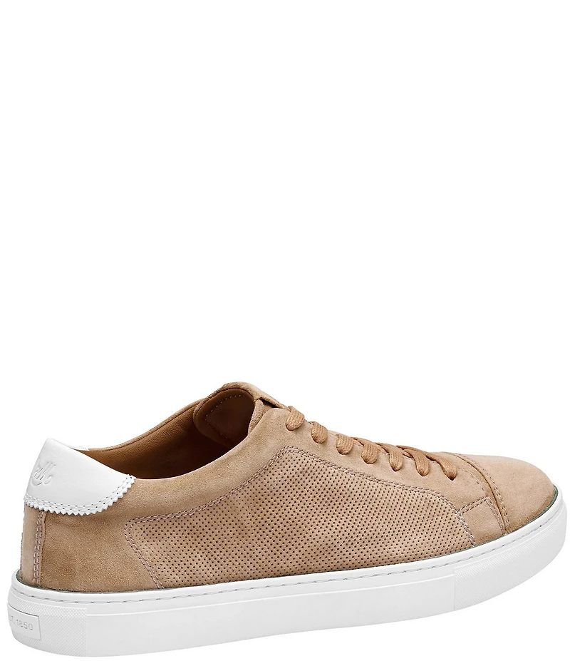 Johnston & Murphy Collection Men's Luther Perforated Suede Sneakers