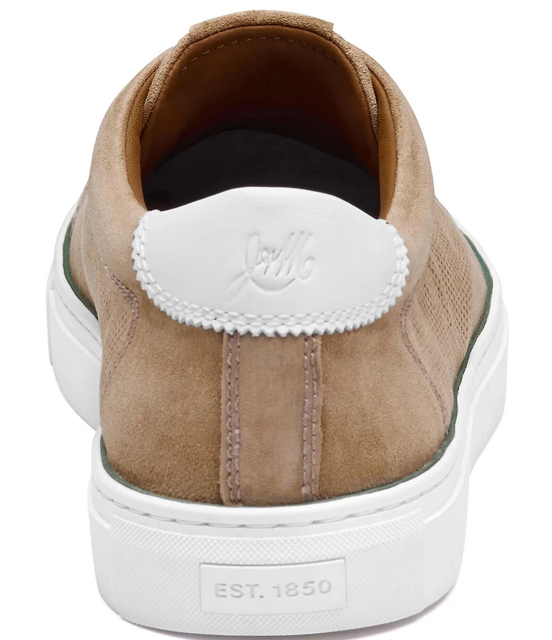 Johnston & Murphy Collection Men's Luther Perforated Suede Sneakers
