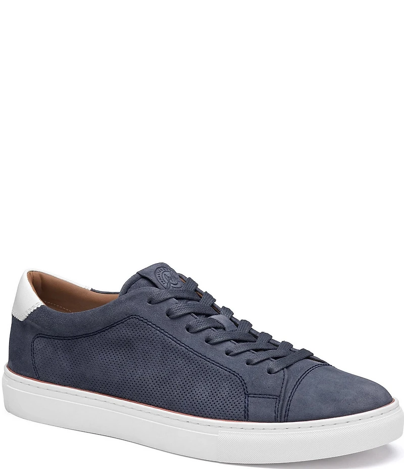 Johnston & Murphy Collection Men's Luther Perforated Suede Sneakers