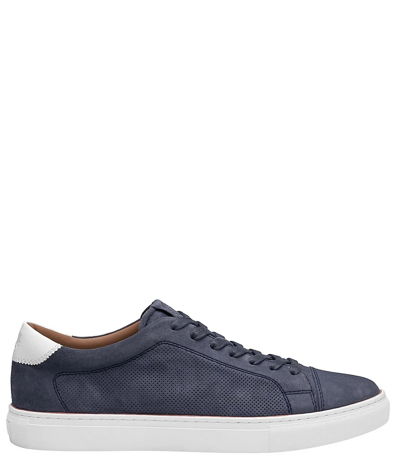 Johnston & Murphy Collection Men's Luther Perforated Suede Sneakers
