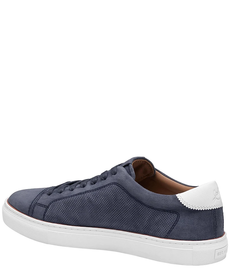 Johnston & Murphy Collection Men's Luther Perforated Suede Sneakers