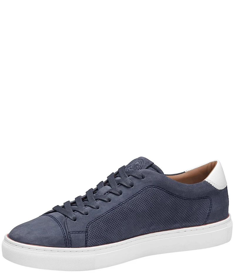 Johnston & Murphy Collection Men's Luther Perforated Suede Sneakers