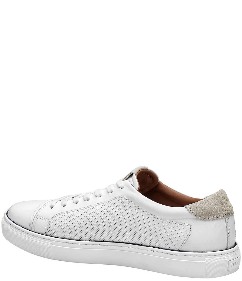 Johnston & Murphy Collection Men's Luther Perforated Sheepskin Lace-to-Toe Sneakers