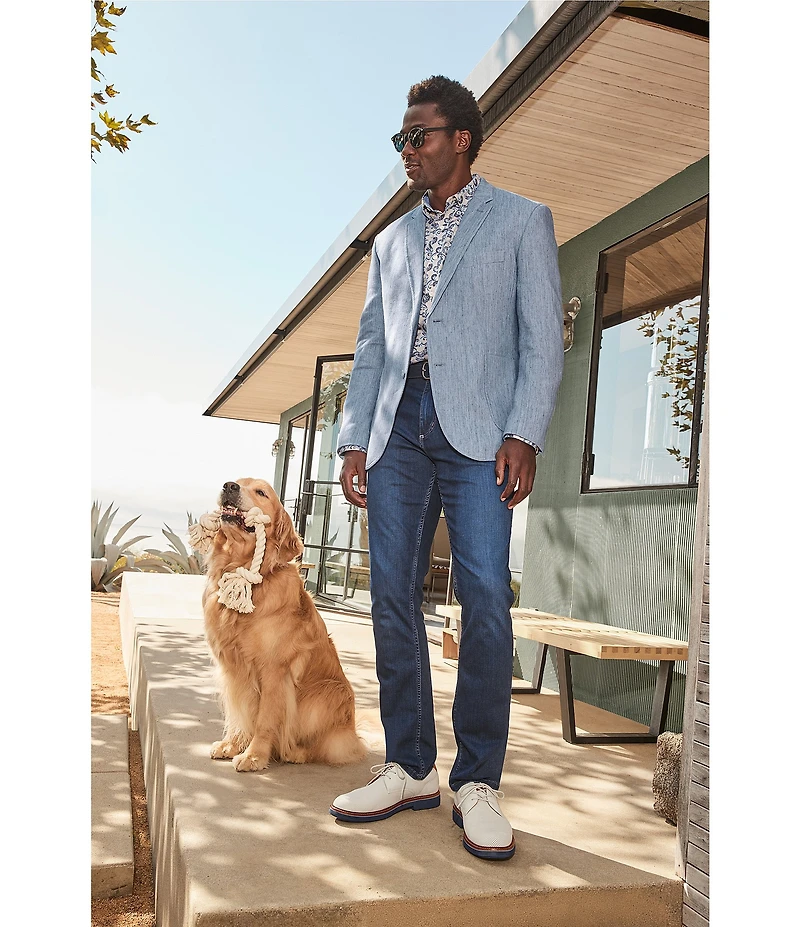 Johnston & Murphy Conley Washed Linen Blazer