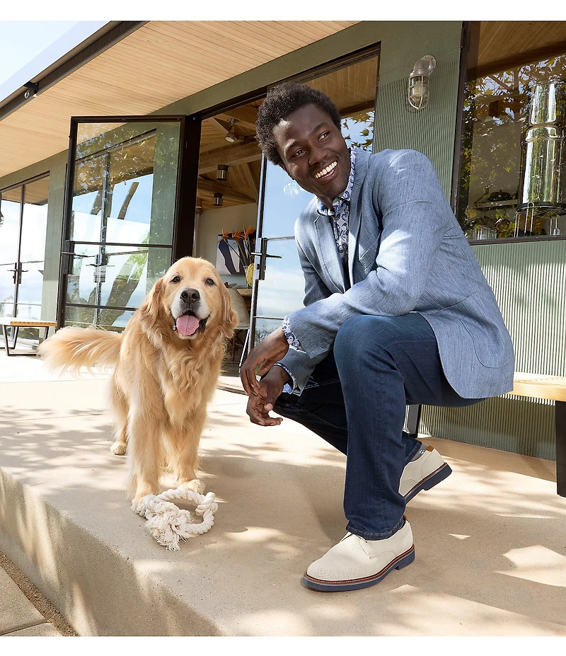 Johnston & Murphy Conley Washed Linen Blazer