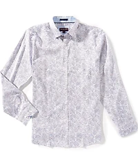 Johnston & Murphy Dotted Paisley Long Sleeve Woven Shirt