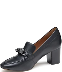 Johnston & Murphy Eleanor Chunky Chain Leather Pumps