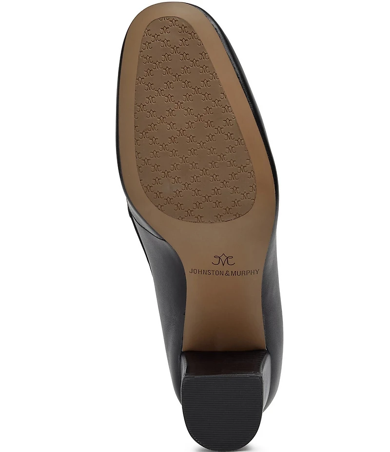 Johnston & Murphy Eleanor Chunky Chain Leather Pumps