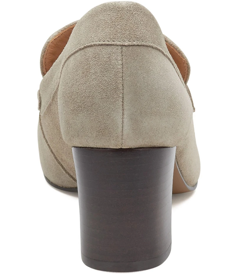 Johnston & Murphy Eleanor Chunky Chain Suede Pumps