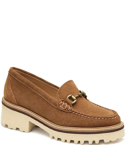 Johnston & Murphy Emmalynn Suede Bit Loafers
