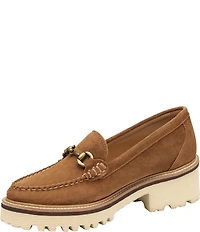 Johnston & Murphy Emmalynn Suede Bit Loafers