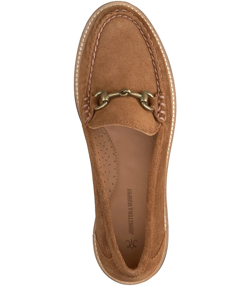Johnston & Murphy Emmalynn Suede Bit Loafers