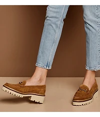 Johnston & Murphy Emmalynn Suede Bit Loafers
