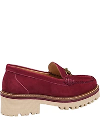 Johnston & Murphy Emmalynn Suede Bit Loafers