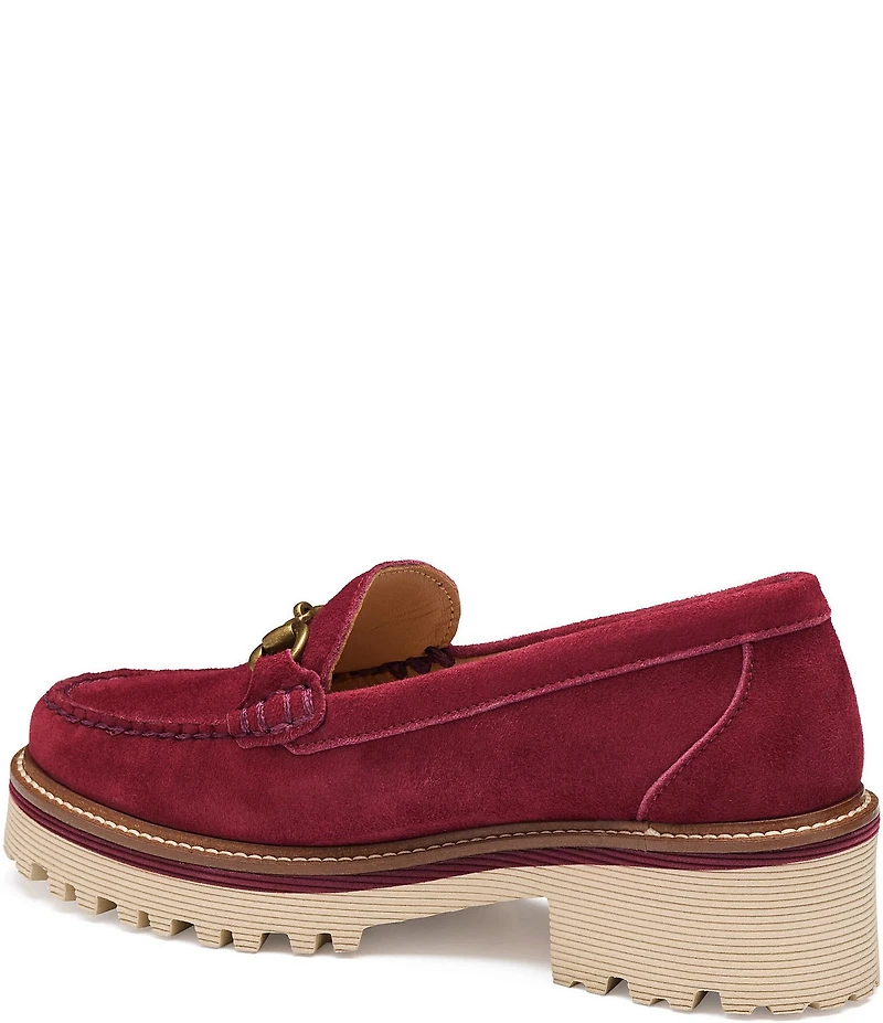 Johnston & Murphy Emmalynn Suede Bit Loafers