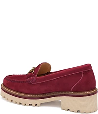 Johnston & Murphy Emmalynn Suede Bit Loafers