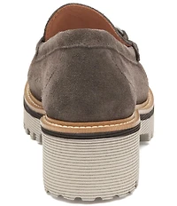Johnston & Murphy Emmalynn Suede Bit Loafers