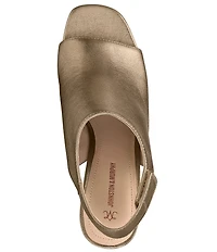 Johnston & Murphy Evelyn Leather Open Toe Slingback Shooties