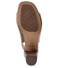 Johnston & Murphy Evelyn Leather Open Toe Slingback Shooties
