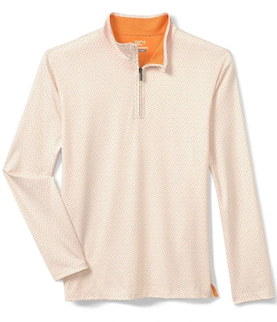 Johnston & Murphy Gameday Goal Post Print Quarter-Zip Pullover