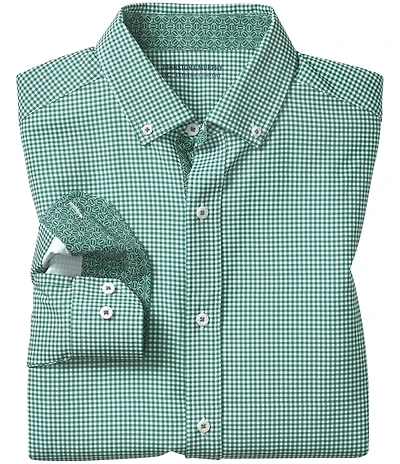 Johnston & Murphy Gameday XC4 Gingham Long Sleeve Woven Shirt