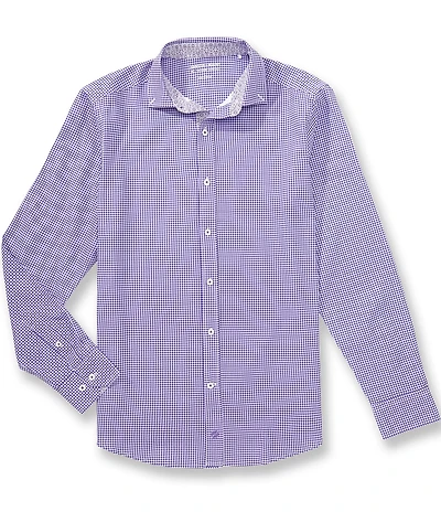 Johnston & Murphy Gameday XC4 Gingham Long Sleeve Woven Shirt