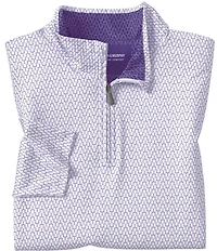 Johnston & Murphy Gameday XC4 Goal Post Print Quarter-Zip Pullover