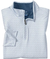 Johnston & Murphy Gameday XC4 Goal Post Print Quarter-Zip Pullover