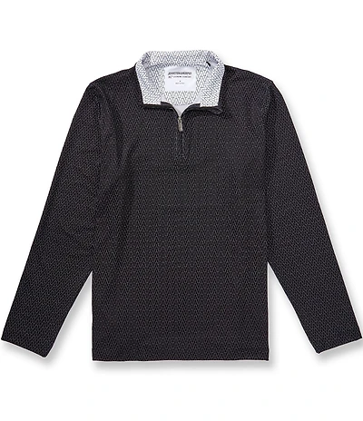 Johnston & Murphy Gameday XC4 Goal Post Print Quarter-Zip Pullover