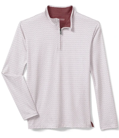 Johnston & Murphy Gameday XC4 Goal Post Print Quarter-Zip Pullover