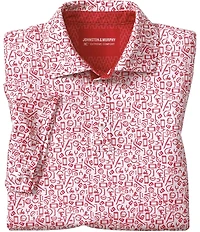 Johnston & Murphy Gameday XC4 Multi Sport Print Short Sleeve Polo Shirt