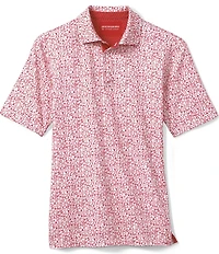 Johnston & Murphy Gameday XC4 Multi Sport Print Short Sleeve Polo Shirt