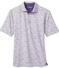 Johnston & Murphy Gameday XC4 Multi Sport Print Short Sleeve Polo Shirt