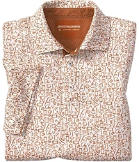 Johnston & Murphy Gameday XC4 Multi Sport Print Short Sleeve Polo Shirt