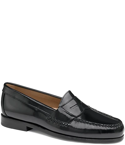 Johnston & Murphy Hayes Oiled Leather Penny Keeper Loafers