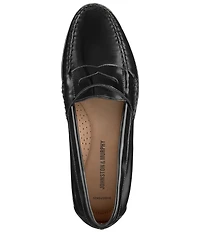 Johnston & Murphy Hayes Oiled Leather Penny Keeper Loafers