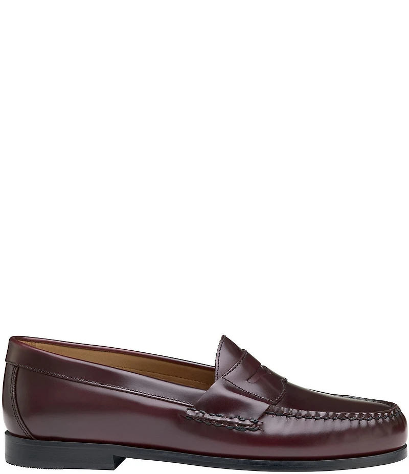 Johnston & Murphy Hayes Oiled Leather Penny Keeper Loafers