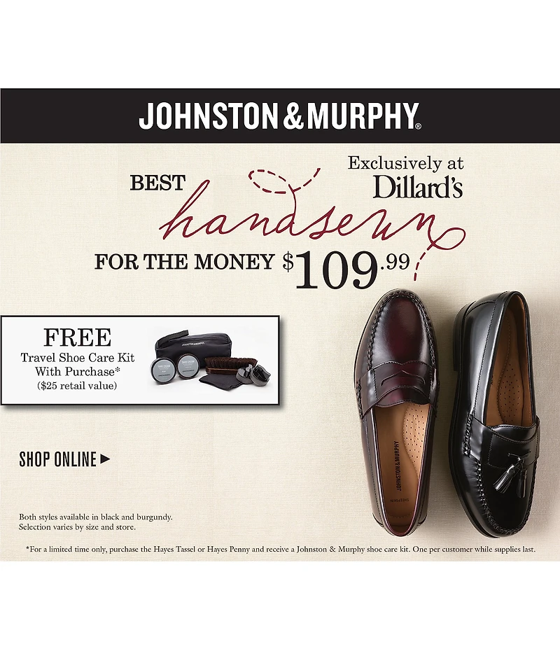 Johnston & Murphy Hayes Oiled Leather Penny Keeper Loafers