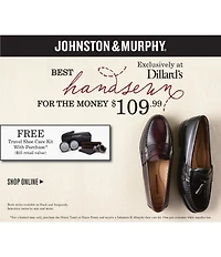 Johnston & Murphy Hayes Oiled Leather Penny Keeper Loafers