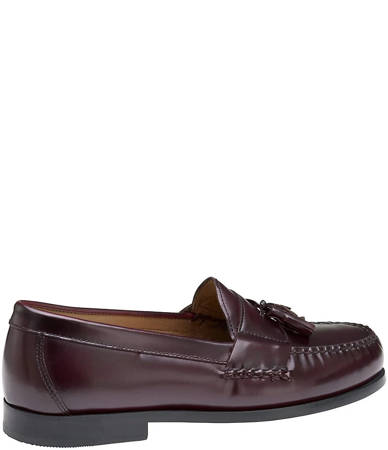 Johnston & Murphy Men's Hayes Oiled Leather Tassel Loafers