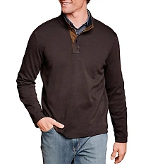 Johnston & Murphy Knit Jacquard Quarter-Snap Pullover
