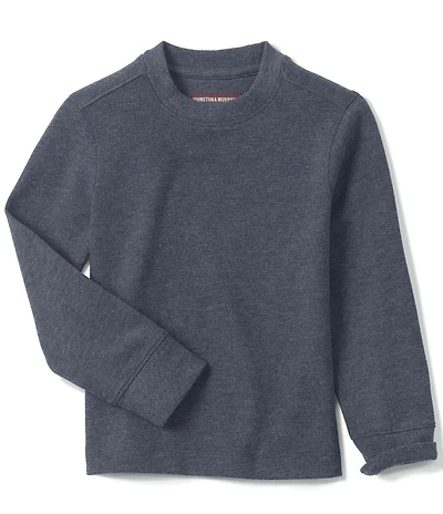 Johnston & Murphy Boys Long-Sleeve Textured-Knit Pullover